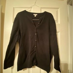Plus size Croft and barrow black cardigan. Size 3x. Never worn just washed